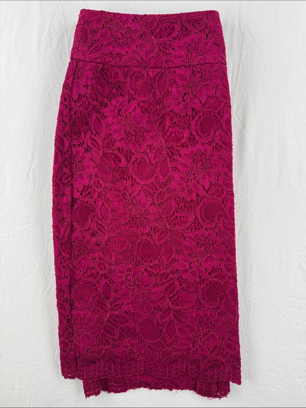 Banana Republic Fuchsia Fully Lined Floral Lace Mini Skirt - Picture 8 of 8